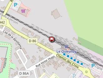 Carte de Station Esso Express à Quesnoy (le)