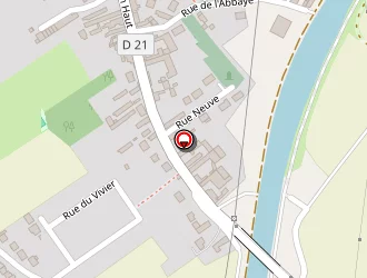 Carte de De Roane à Palluel