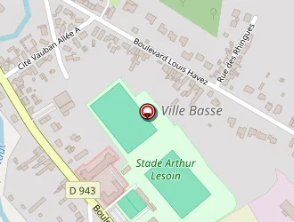 Carte de Complexe Sportif à Bouchain