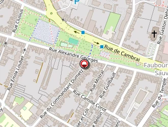 Carte de La Perche Tendue à Arras