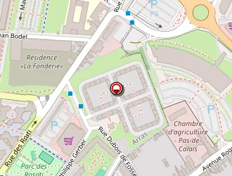 Carte de Tribunal Du Commerce à Arras