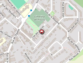 Carte de Salle Des Fetes à Prouvy