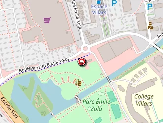 Carte de Collège Villars à Denain