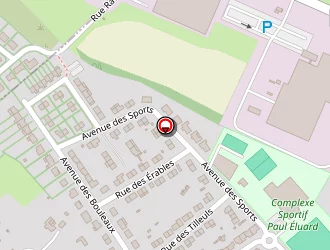 Carte de Complexe Sportif Paul Eluard à Prouvy