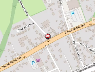 Carte de Alamant à Brebières