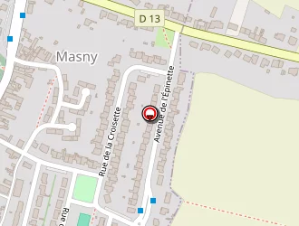 Carte de Nofire à Masny