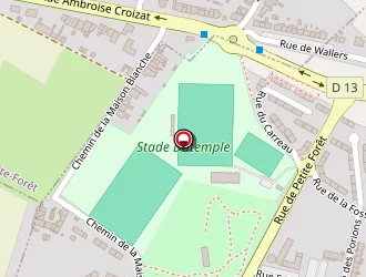 Carte de Stade Dutemple à Valenciennes