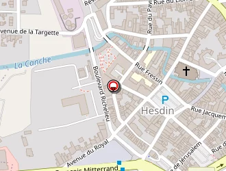 Carte de Rose Margueritte à Hesdin