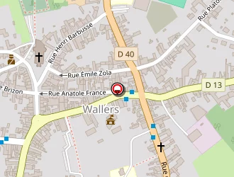 Carte de La Poste à Wallers