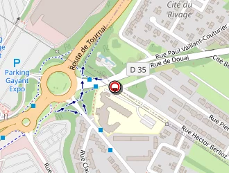 Carte de Duacom à Douai