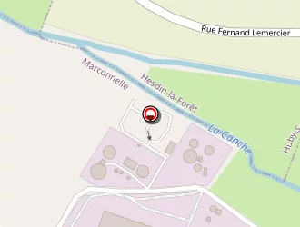 Carte de Station Epuration Eaux Usées à Marconnelle