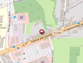 Carte de Supermarché Match à Quiévrechain