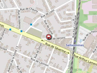 Carte de Hette à Sallaumines