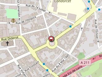 Carte de Adecco à Lens