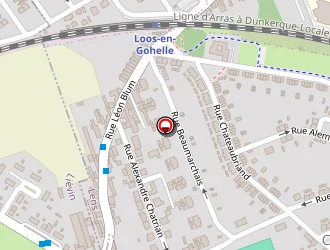 Carte de Stade Georges Carpentier à Lens