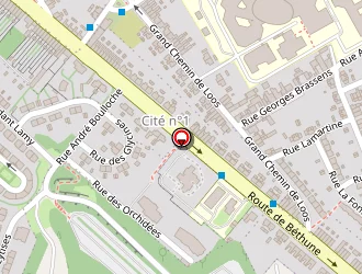 Carte de Chtila à Lens