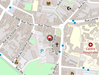 Carte de Apreva Mutuelle à Saint-amand-les-eaux