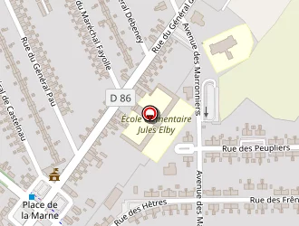 Carte de Ecole Elémentaire Jules Elby à Houdain