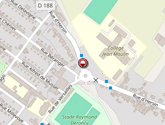 Carte de Stade Raymond Derancy à Barlin