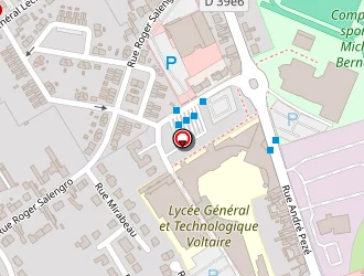 Carte de Lycée Professionnel Voltaire à Wingles