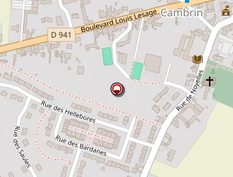 Carte de A Votre Service Toiture à Cambrin