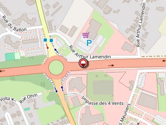 Carte de Baussant à Beuvry