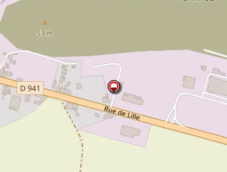 Carte de Coupet Tissus à Sailly-labourse