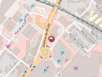 Carte de Auchan Drive à Béthune