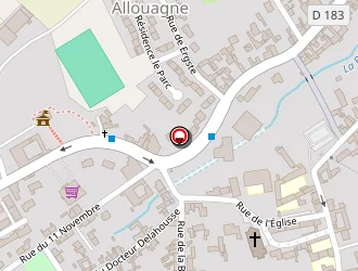 Carte de La Poste à Allouagne