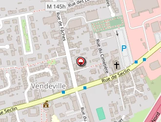 Carte de Mairie De à Vendeville