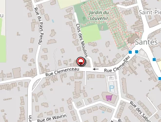 Carte de Carrefour Contact à Santes