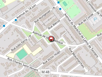 Carte de Casaro à Ronchin