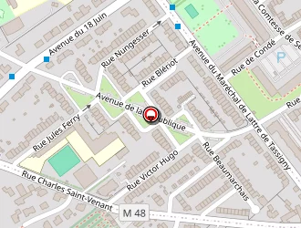 Carte de Valentie Benjamin à Ronchin