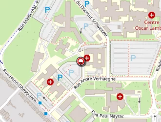 Carte de Centre De Référence Maladies Neuromusculaires à Lille