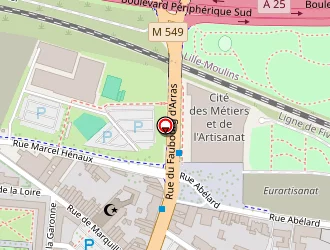 Carte de Entrelianes à Lille