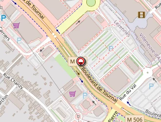 Carte de Villeneuve Auto Contrôle à Lezennes