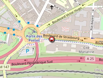 Carte de La Cabane De La Glisse à Lille