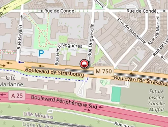 Carte de Lamy Résidences à Lille