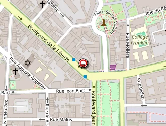 Carte de Salle Marcel Bertrand à Lille