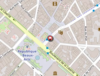 Carte de Au Chat Bleu à Lille