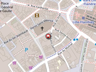 Carte de Pmu City à Lille