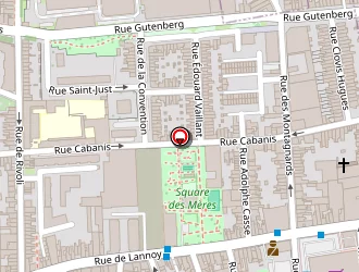 Carte de Square Des Mères à Lille