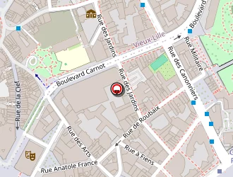 Carte de Optic 2000 à Lille