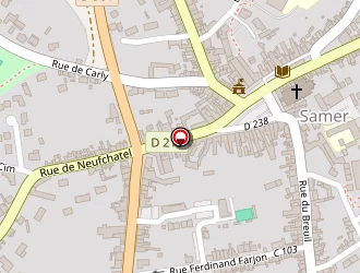 Carte de Station Service Elan à Samer