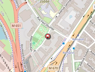 Carte de Hôtel Restaurant Campanile Lille Euralille à Madeleine (la)