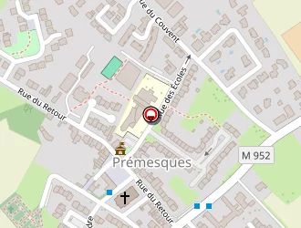 Carte de Mairie De Premesques (mairie) à Prémesques