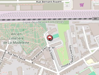 Carte de Square Pastour à Madeleine (la)