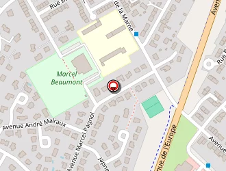 Carte de Stade Beaumont à Hem