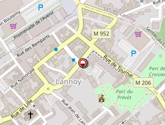 Carte de Bineau Thierry à Lannoy