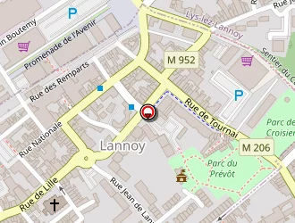 Carte de La Poste à Lannoy